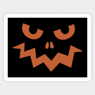 Halloween Pumpkin Face Sticker